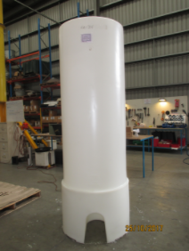 Photo of conical tank on stand
